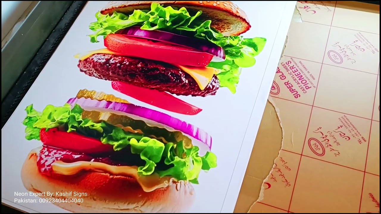 How to make Neon Light Picture Signs making.Picture Print with LED light making training.