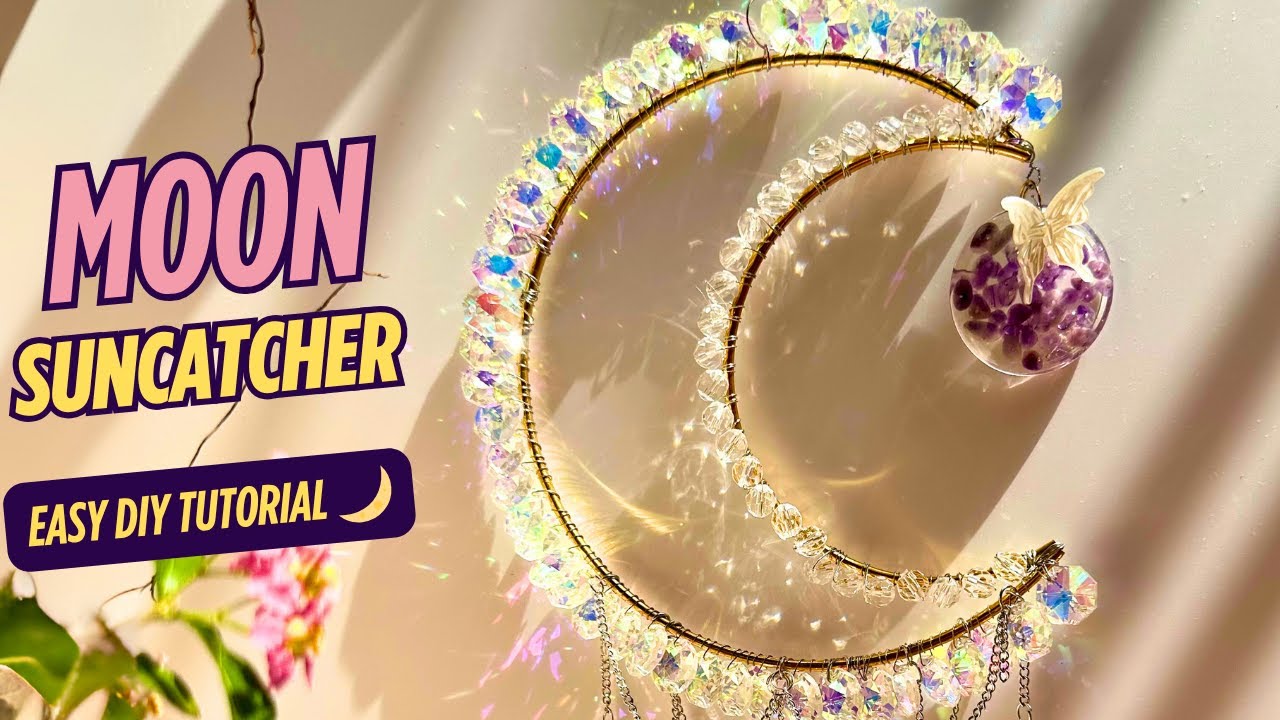 Create Your Own Mystical Moon Suncatcher at Home🌙