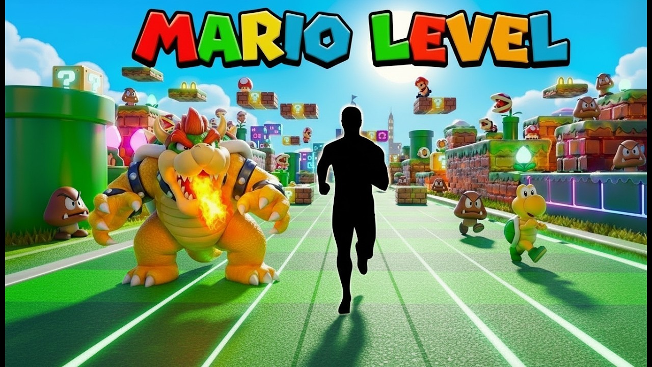 Immersive Interactive Warm Up丨Mario Escape | Easy Daily Routine | Full Body