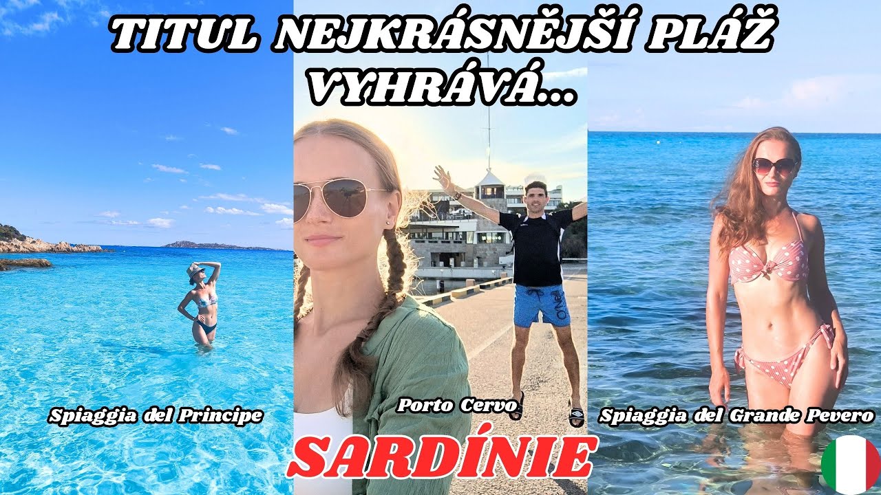 VÍTĚZ SOUTĚŽE NEJKRÁSNĚJŠÍ PLÁŽ SARDÍNIE🥳Spiaggia del Principe🏝️LUXUSNÍ PŘÍSTAV PORTO CERVO🚤 #12
