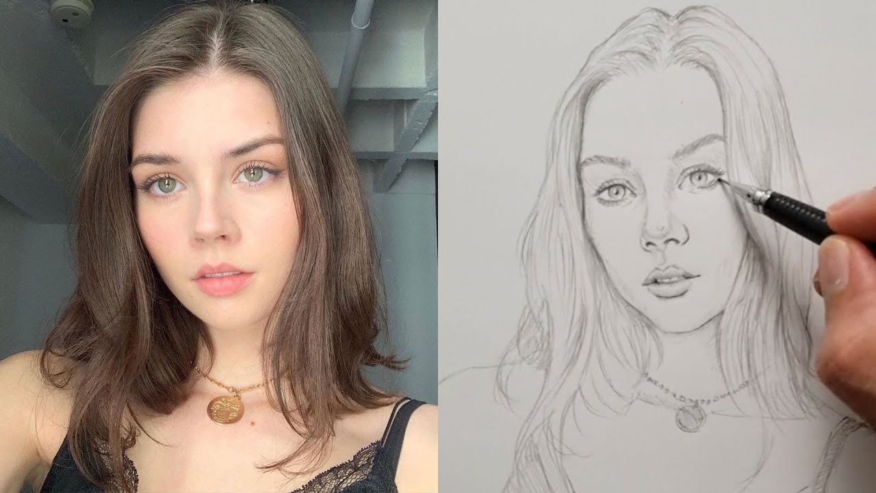 How I draw a face/head using the LOOMIS METHOD - Draw with me | Ep 22