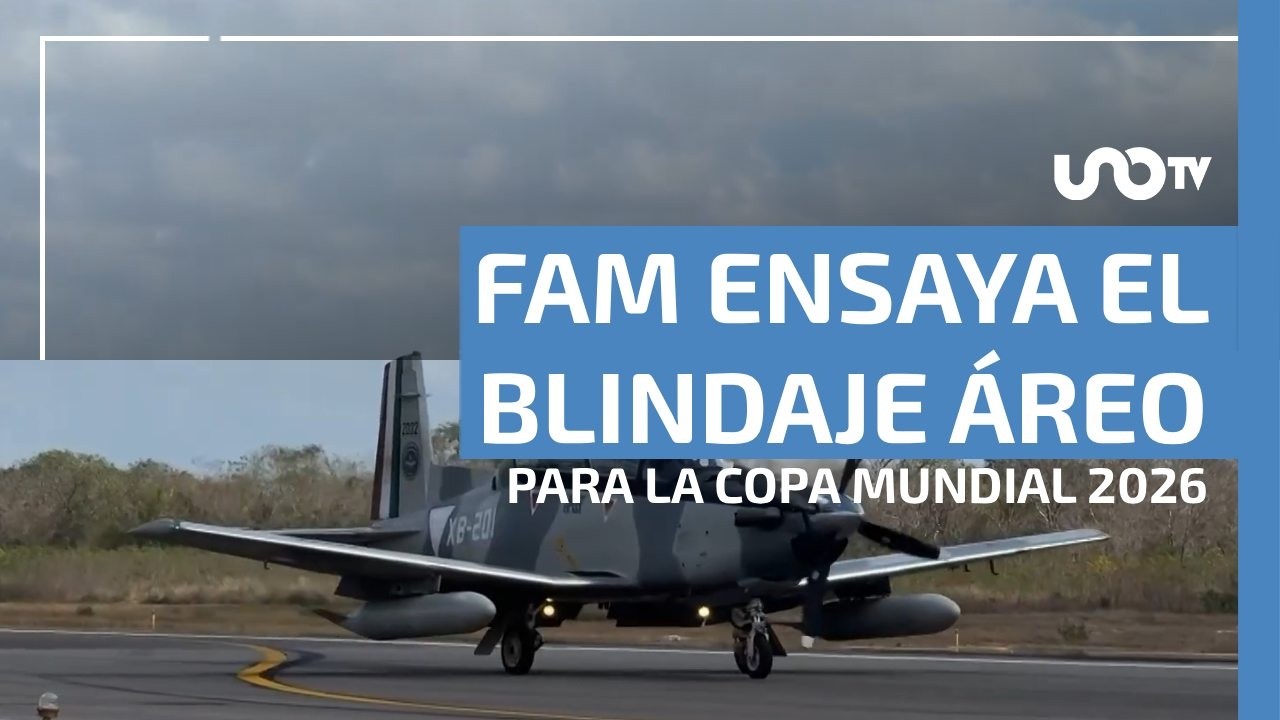 Fuerza Aérea Mexicana realiza ejercicios para el blindaje del espacio aéreo durante Mundial 2026