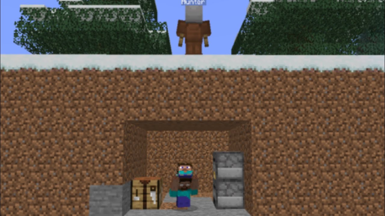 Minecraft Speedrunner vs AI Hunter