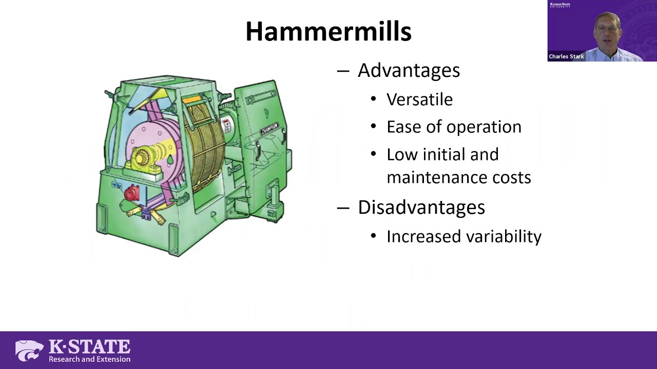 Adjusting hammermill settings to achieve a target corn particle size - Charles Stark
