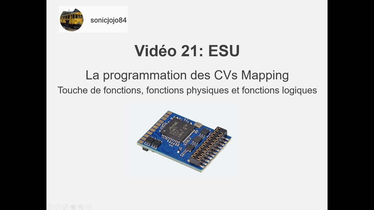 21 ESU La programmation des CVs Mapping touches de fonctions, fonctions physiques