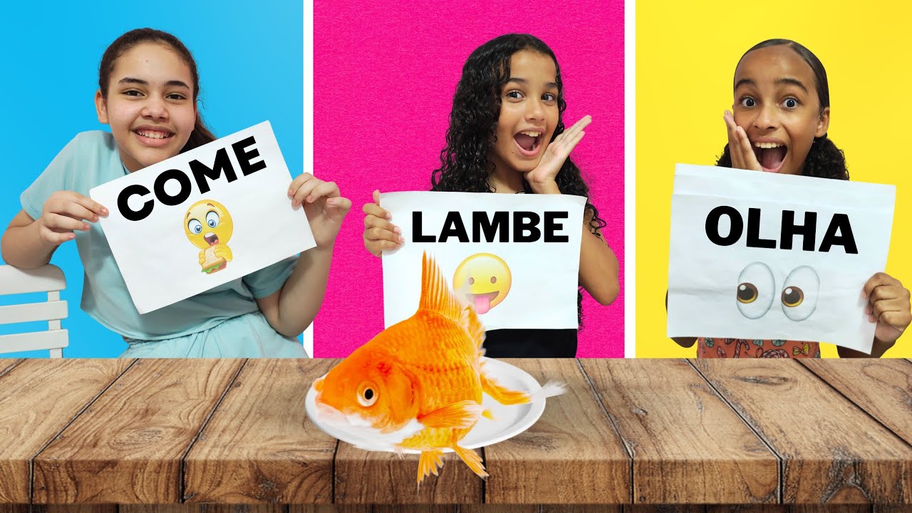 COME, LAMBE OU OLHA! 😀🎉