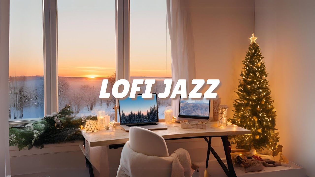 Lofi Christmas Piano Jazz | Uplifting Holiday Tunes for Work & Relaxation