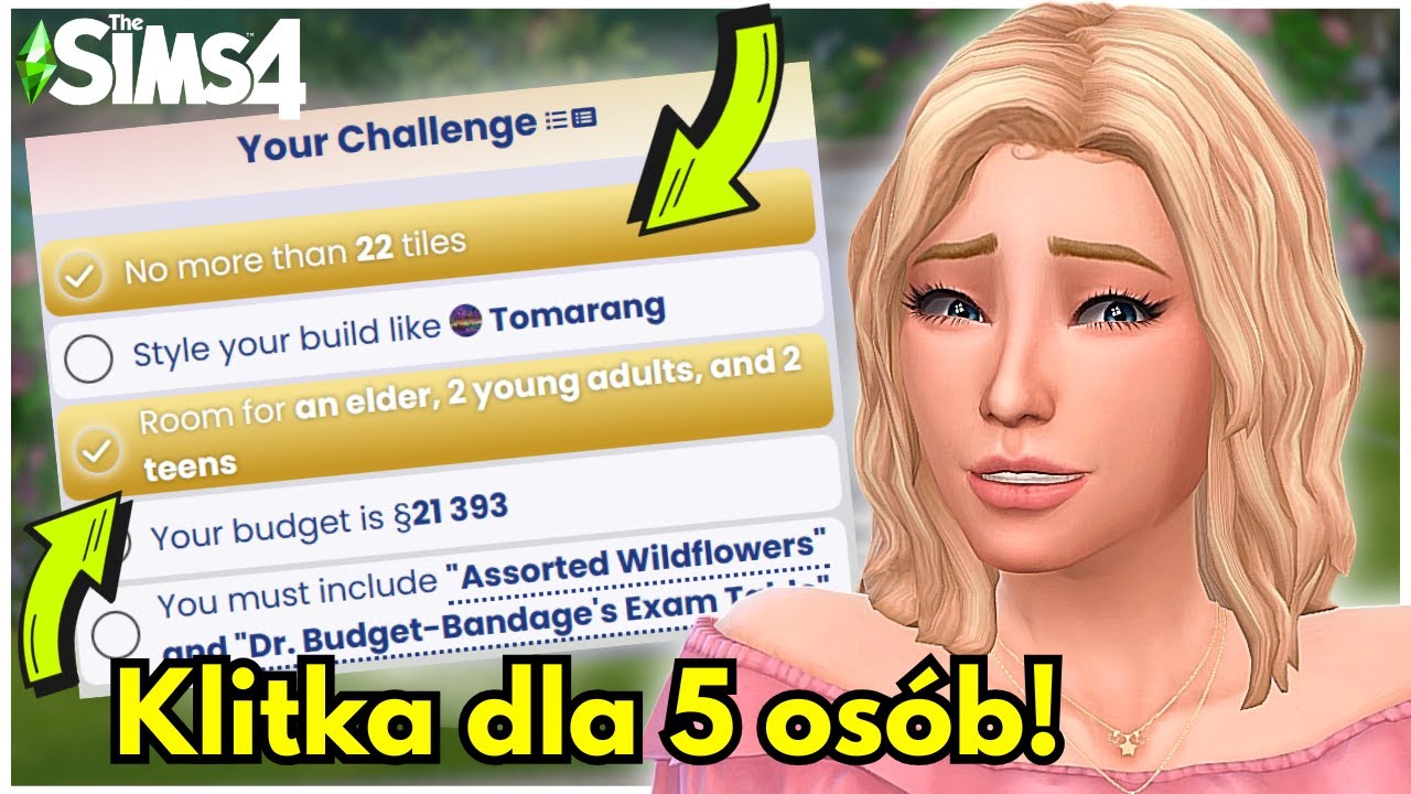 Klitka na 22 kratki i 5 simów! 😅 | The Sims 4 Challenge