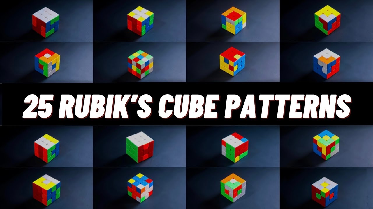 25 RUBIK&rsquo;S CUBE PATTERNS WITH ALGORITHMS