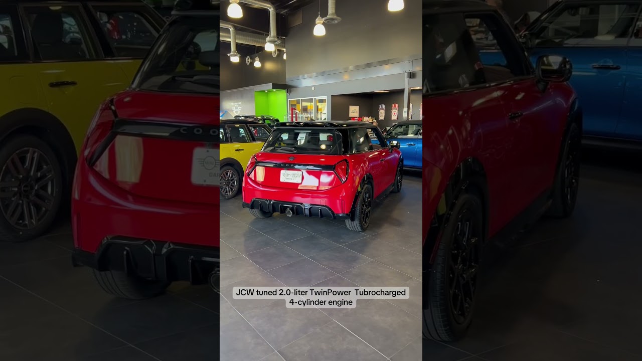 Experience the Chili Red 2025 MINI JCW Hardtop 2-Door 