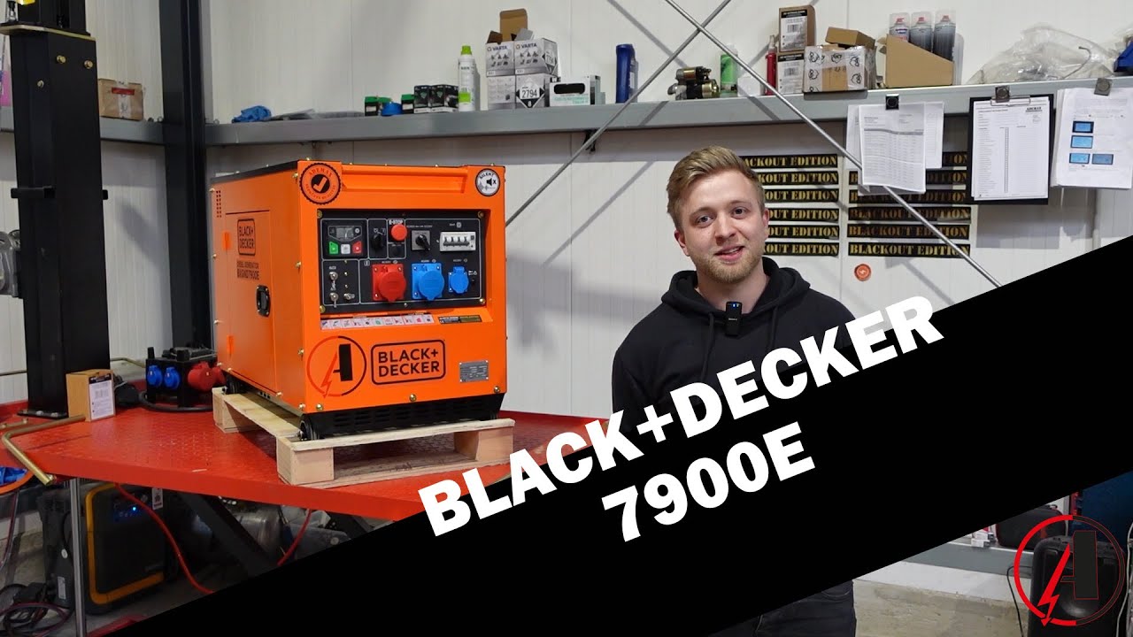 Diesel-Stromerzeuger BXGND7900E von Black+Decker, vorgestellt vom Binzinator.