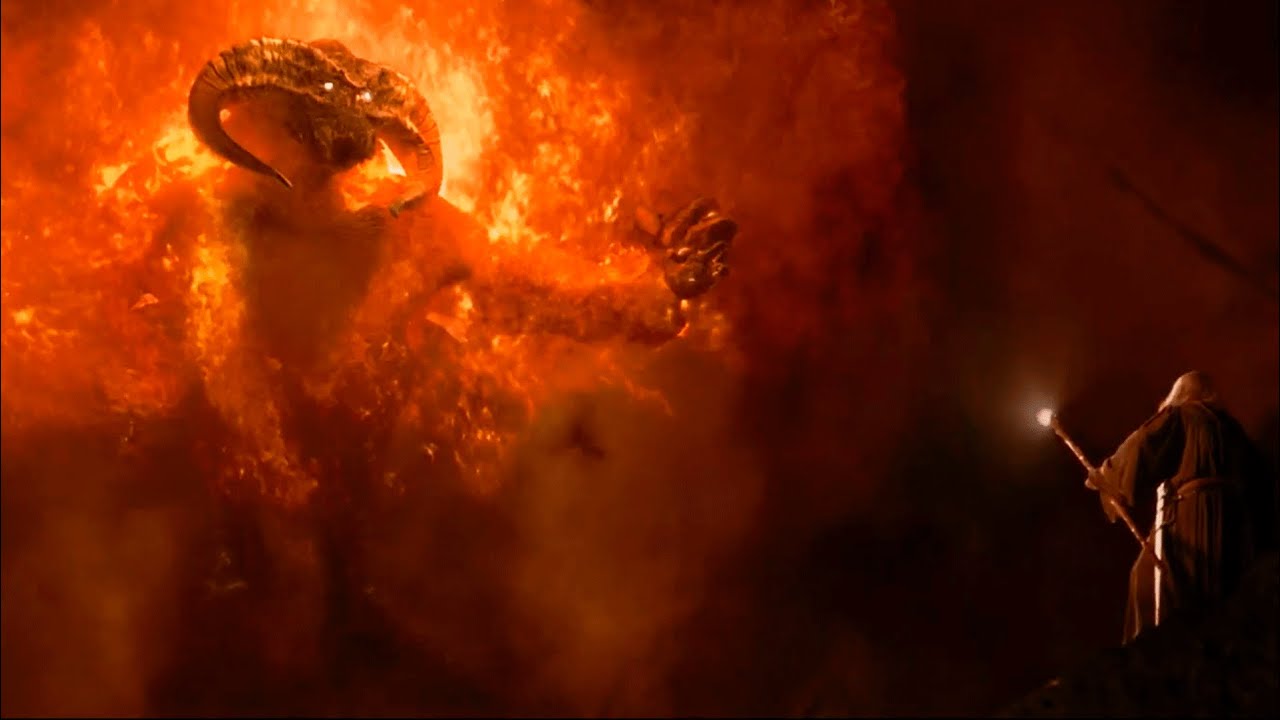 Gandalf contra el Balrog de Morgoth ¡No puedes pasar! |  El Señor de los Anillos| Prime Video España