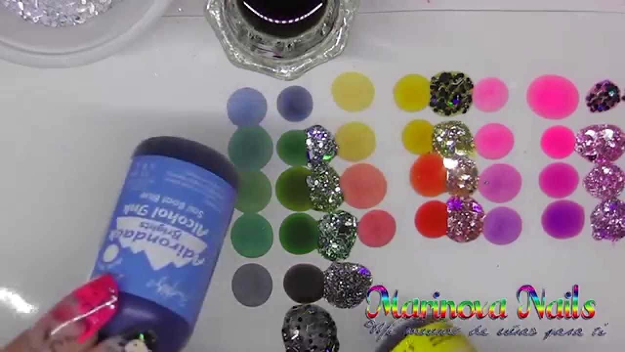 Uñas acrilicas Gotas de arte