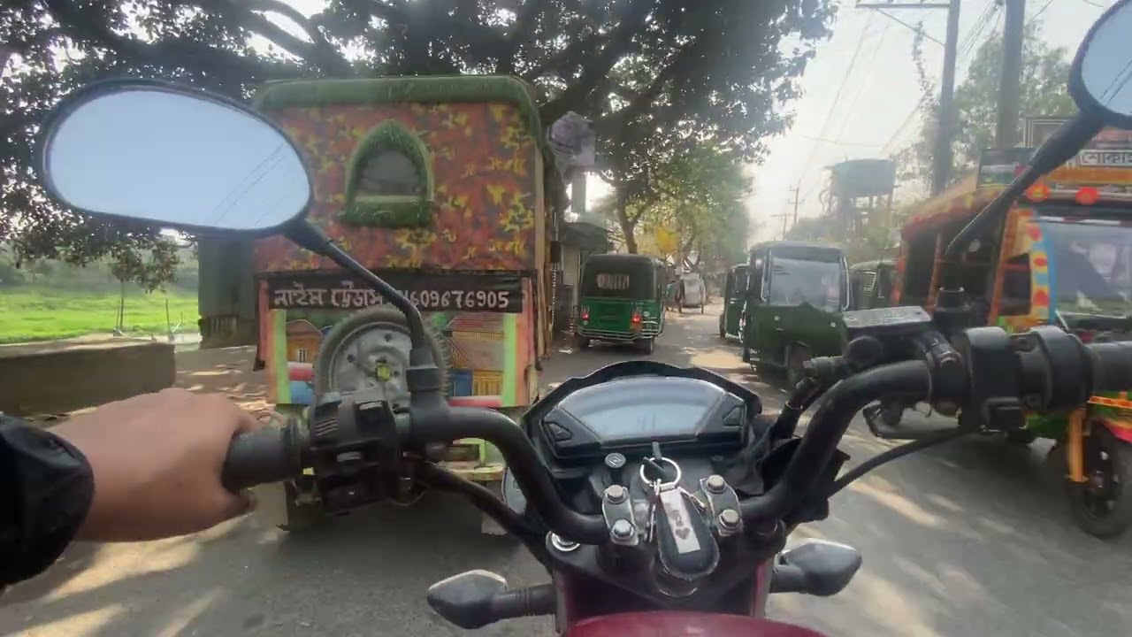 মেঘনা ব্রীজ থেকে নবীগঞ্জ ফেরীঘাট | Bike Ride | 16 February Motovlog