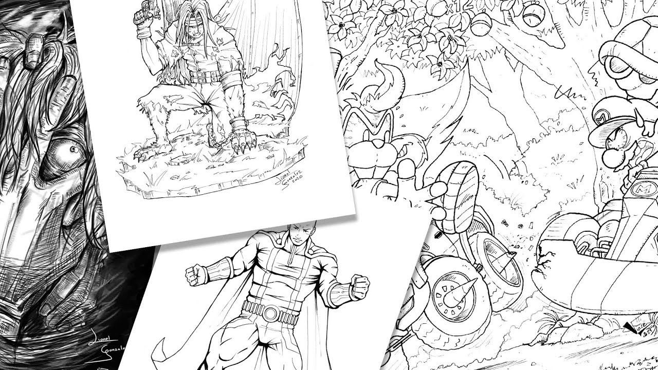 Préparer un dessin pour la colorisation - Séparation de l'encrage - Astuce importante !!