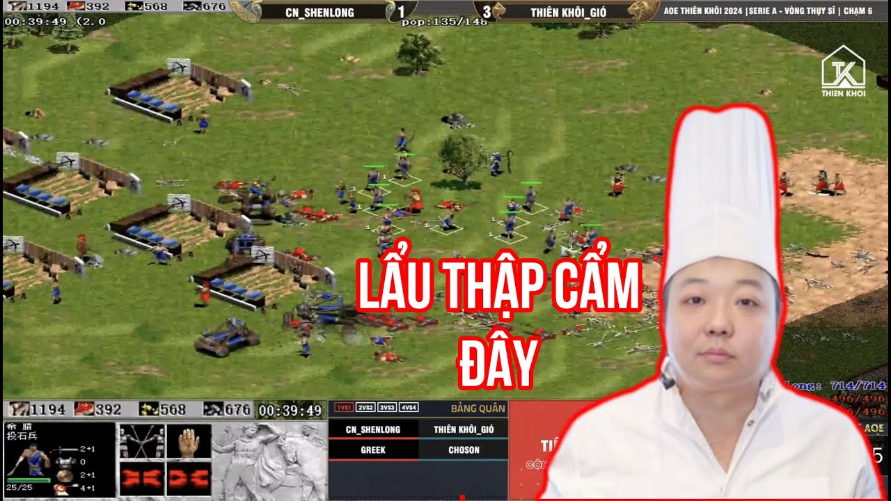 AOE Highlights | Chiến thuật "Lẩu thập cẩm" đỉnh cao của SHENLONG khi cầm GREEK