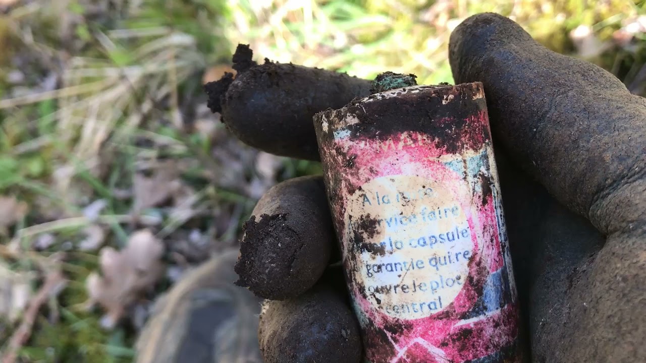 Petite sortie de 1h de fouille et découverte d'une poubelle militaire
