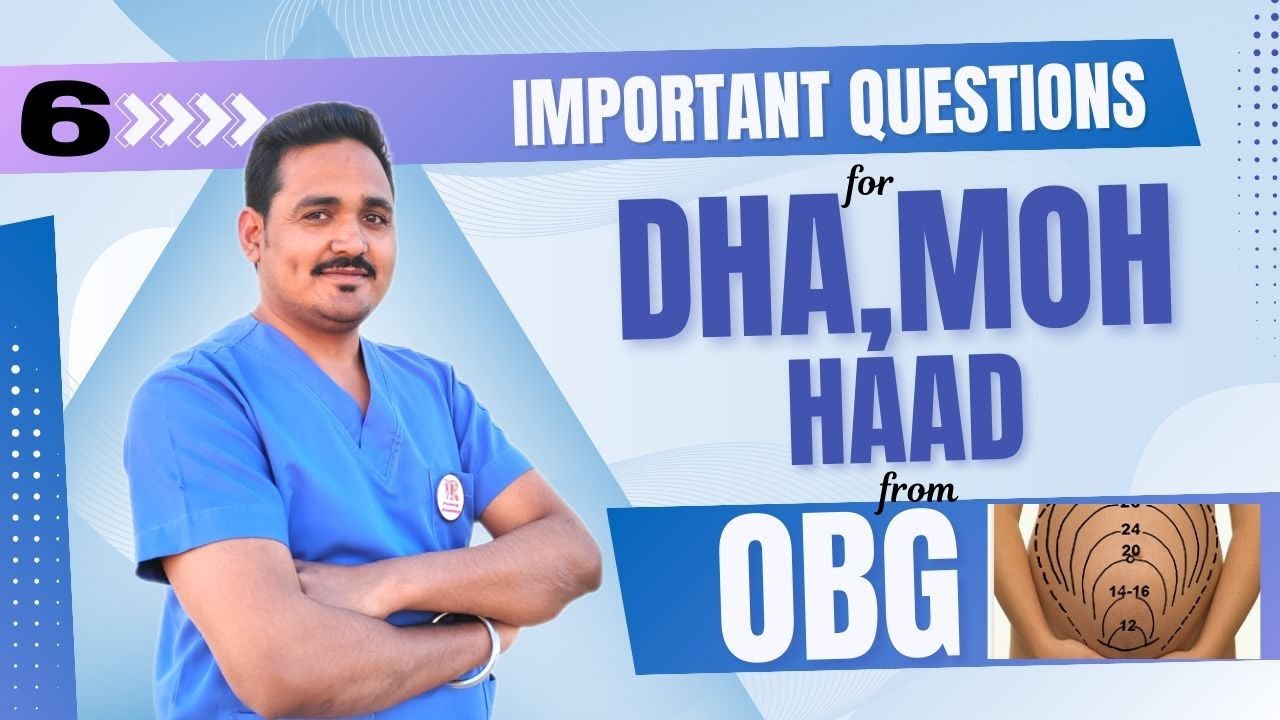 Important questions for DHA,MOH,HAAD form OBG -6 | Gynecology| female problems| dha exam | Prometric