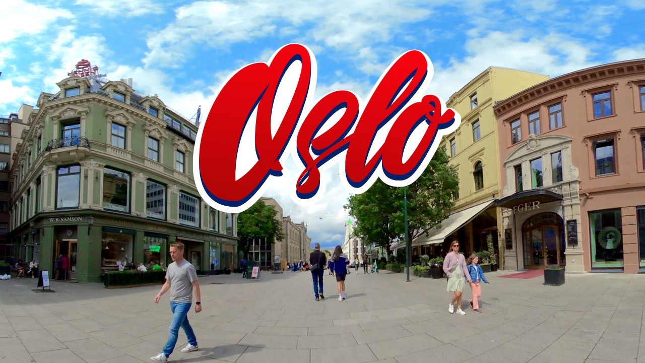 OSLO NORWAY - Walking Tour VR180 4K