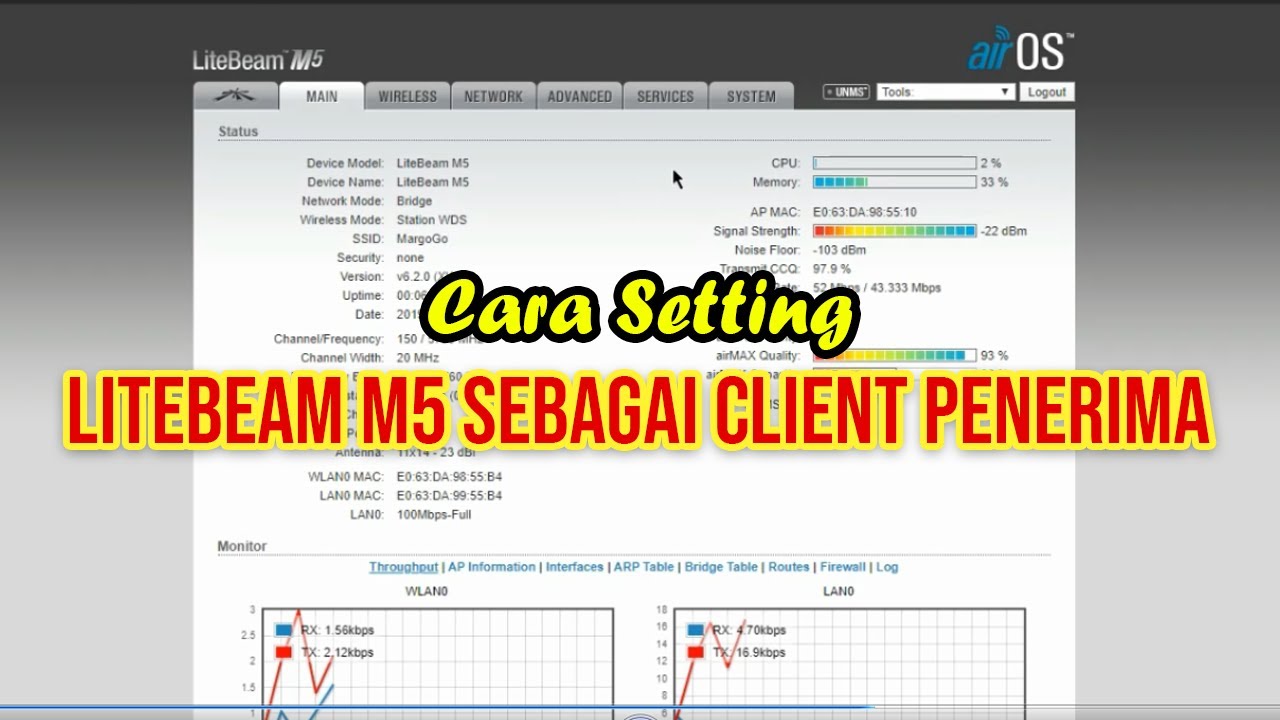 How to Set Up the Ubiquity Litebeam M5 as a Client Station (Receiver)