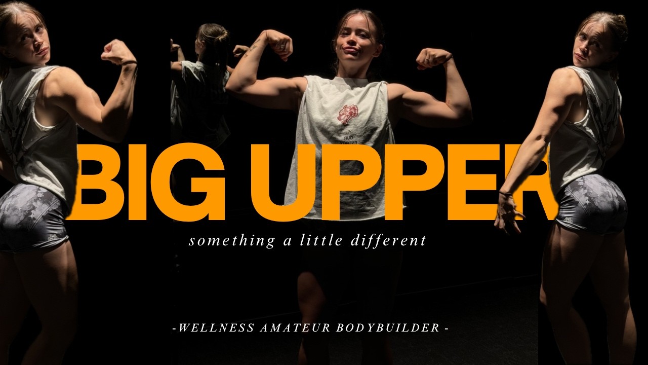 'upper' day (it's actually another leg day) - prep vlog 004.