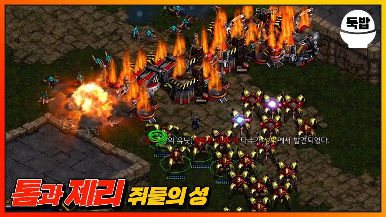 체력 80만 톰 잡기 유즈맵【톰과 제리 쥐들의 성】
