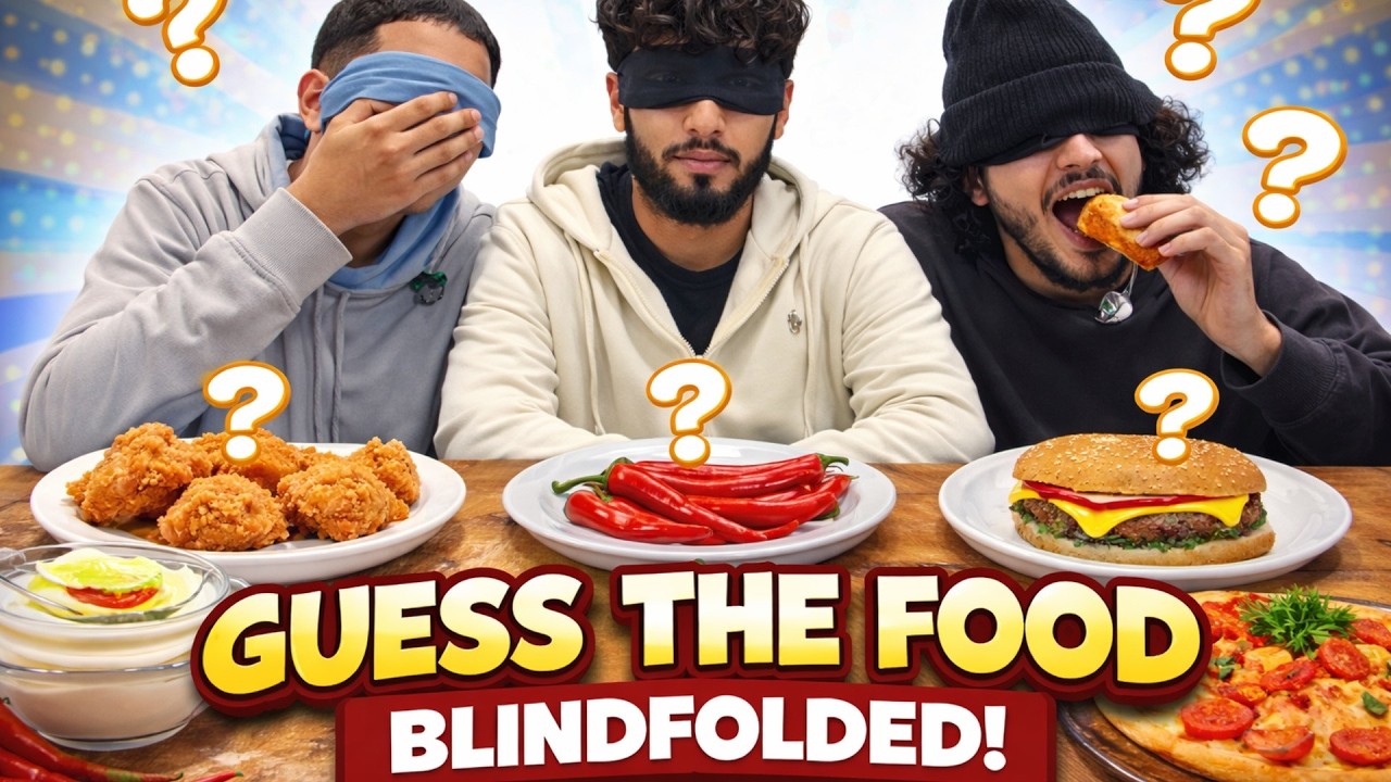 GUESS THE FOOD CHALLENGE *BLINDFOLDED*