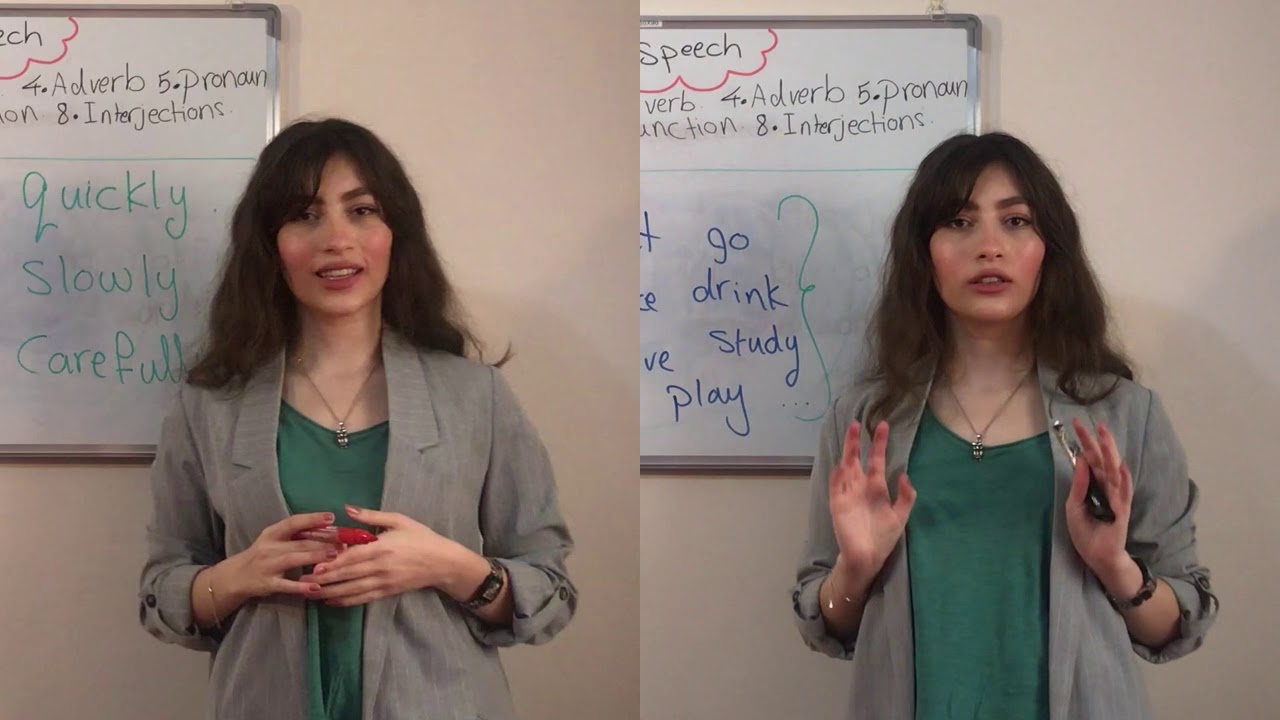parts of speech اقسام الكلام باللغة الانجليزية