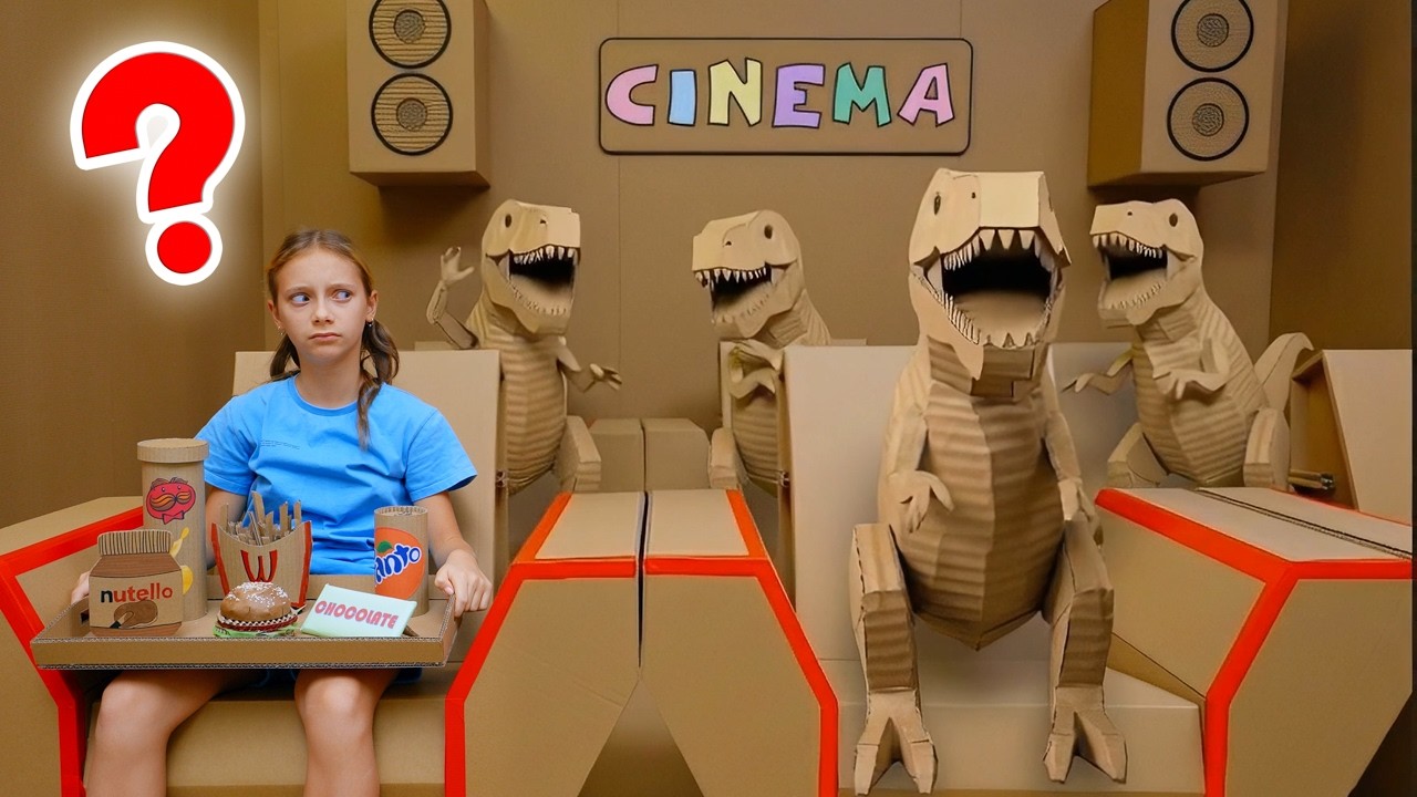 🎞️ МЫ ОТКРЫЛИ КИНОТЕАТР ДЛЯ ДИНОЗАВРОВ! FUN TIME 📦🦕