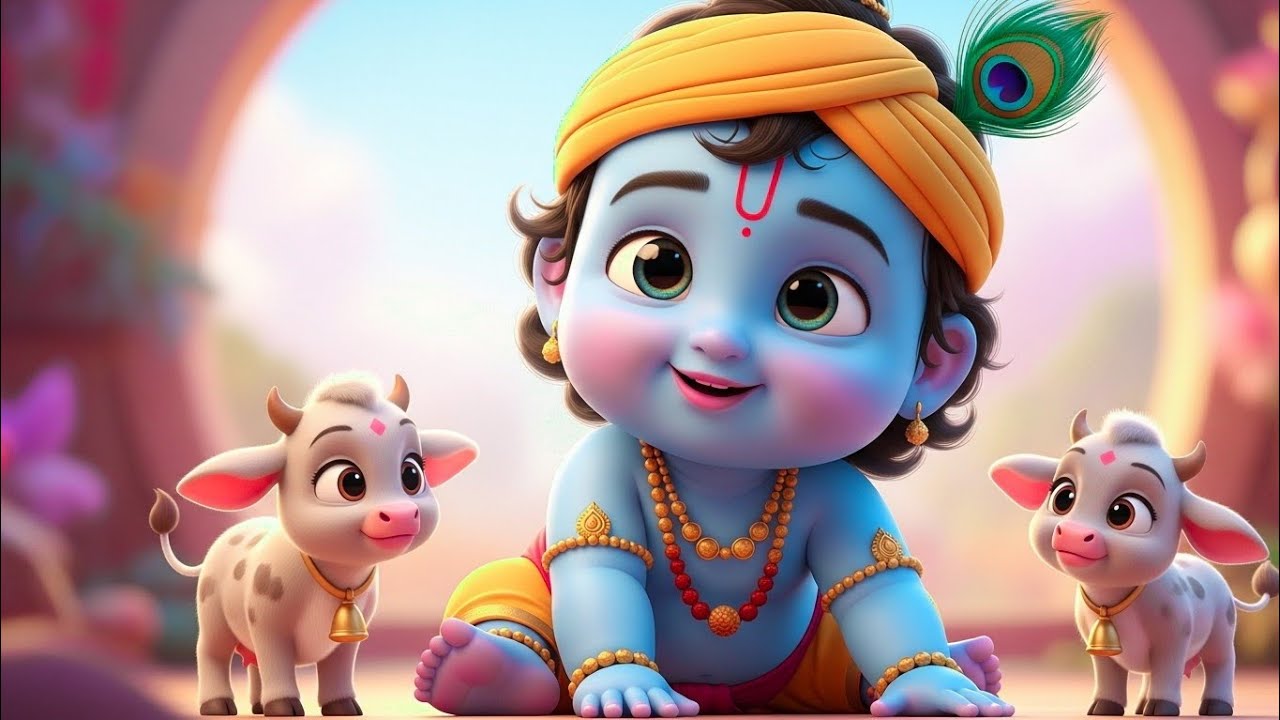 Choti Choti Gaiya, Chote Chote Gwal | छोटी छोटी गैया | #Little Krishna Bhajan - Krishna Bal Leela