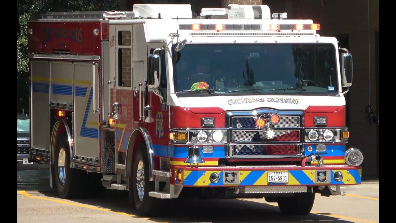 Medic 23 & Engine 102 Responding [The Woodlands Fire Department][MCHD] 2025