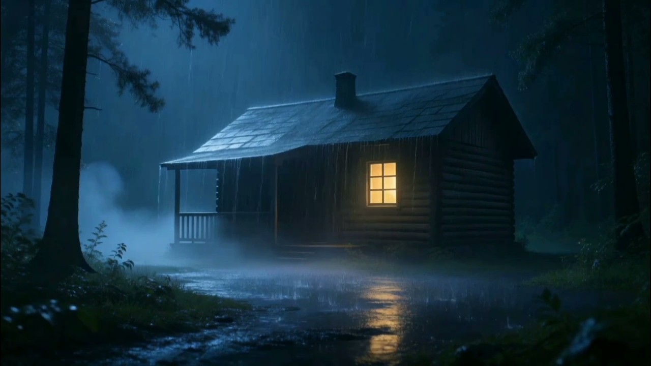 Heavy Rain and Thunder Sounds for Sleeping ⚡ Deep Night Storm Ambience