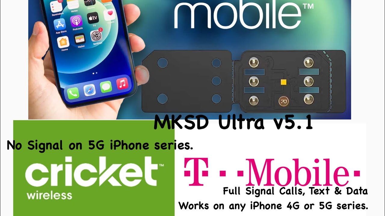 MKSD Ultra v5.1 Cricket wireless Not Signal issue. MKSD Ultra v5.1 Works Best on T-Mobile Network.