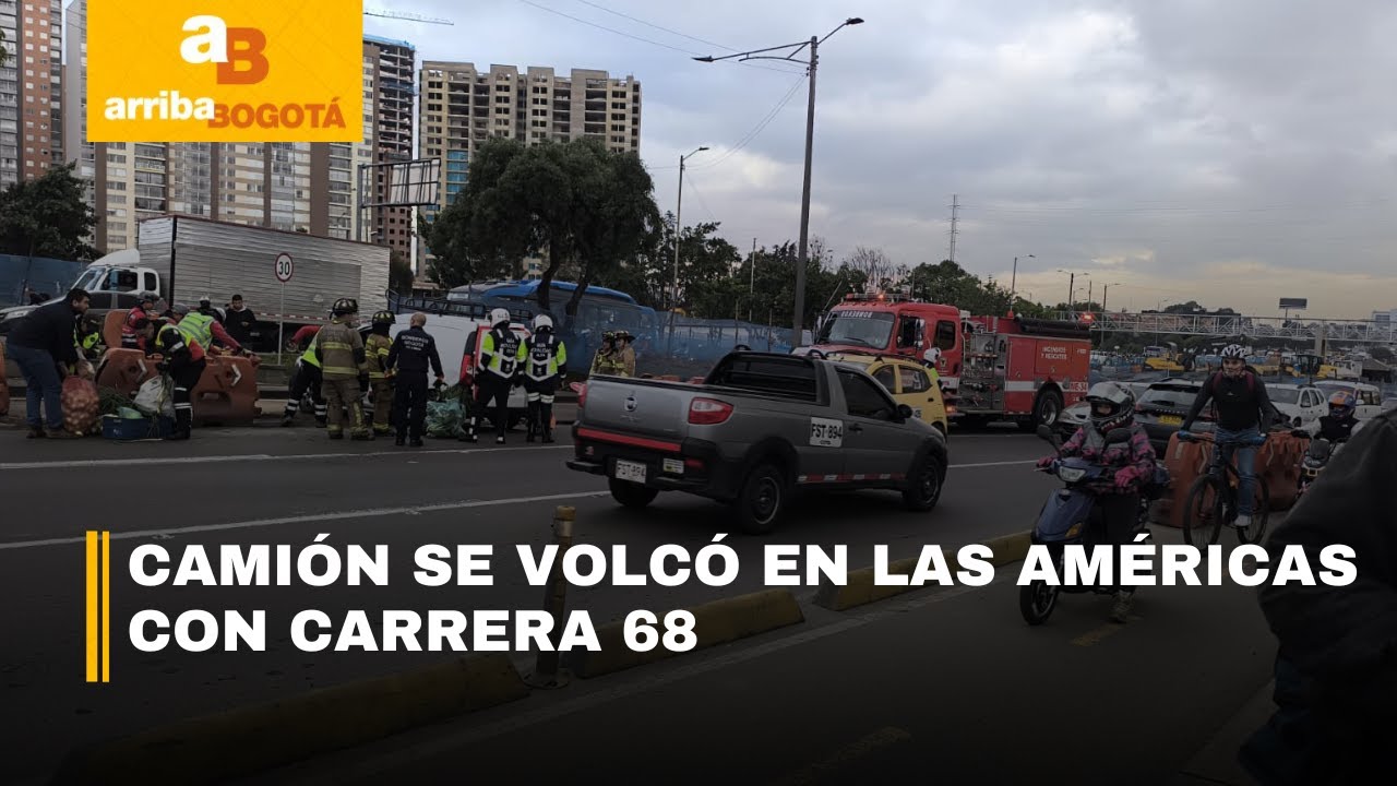 Caos en Bogotá: Camión volcado bloquea avenida Las Américas | CityTv