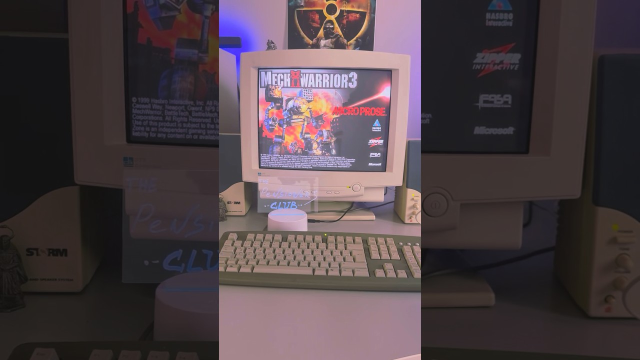 Сохранено на ЭЛТ-мониторе. Mech Warrior 3 #воспоминания #игры #mechwarrior #короткаяигра
