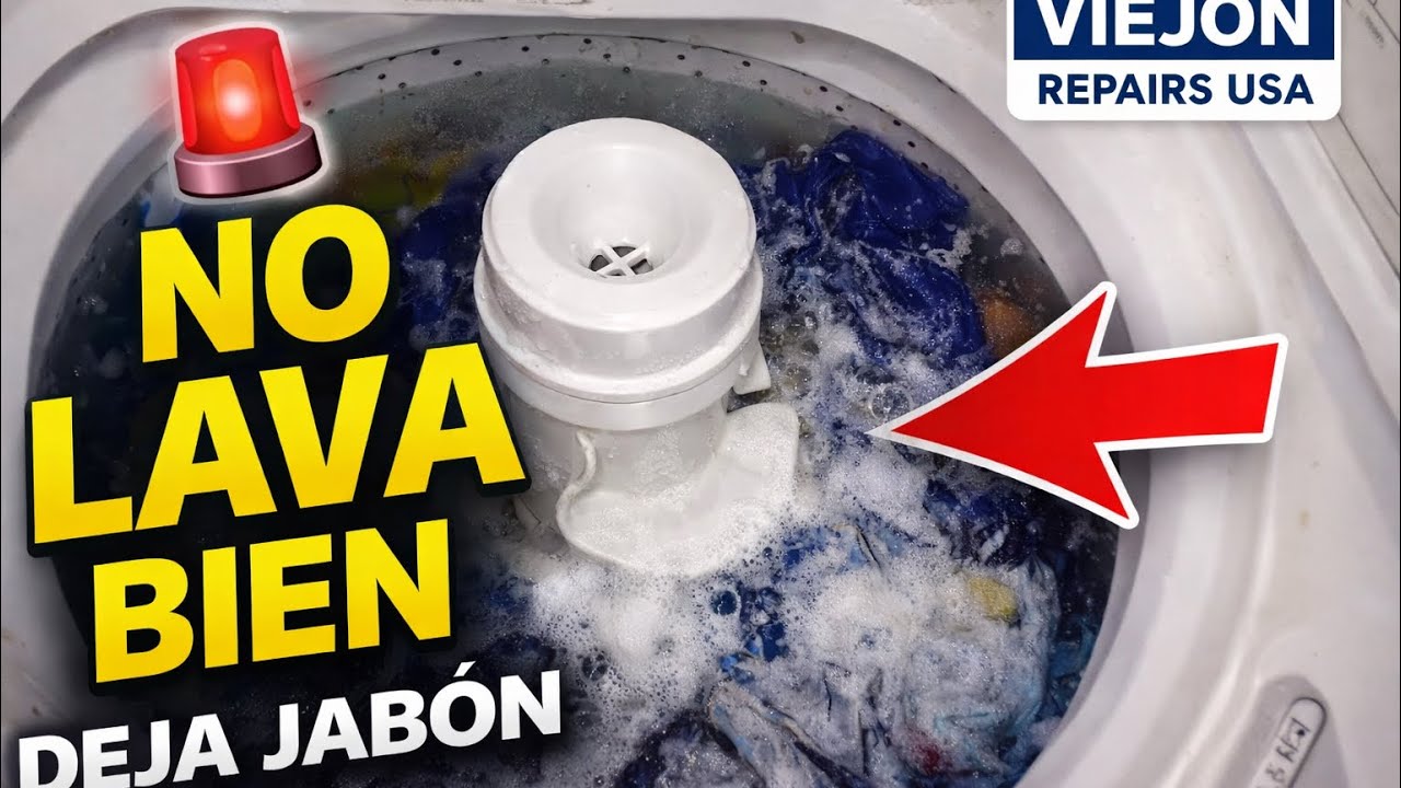 TU LAVADORA NO LAVA BIEN Y DEJA JABÓN | REVISA ESTO ANTES DE GASTAR