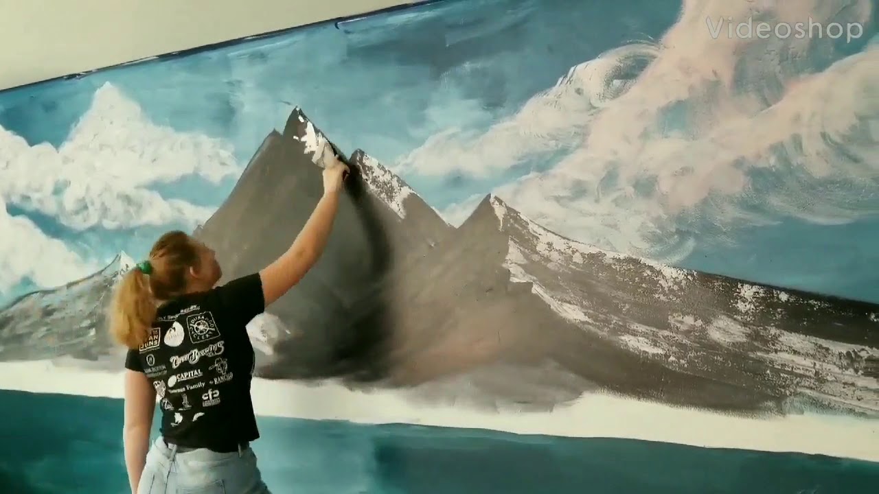 Following a Bob Ross on my wall