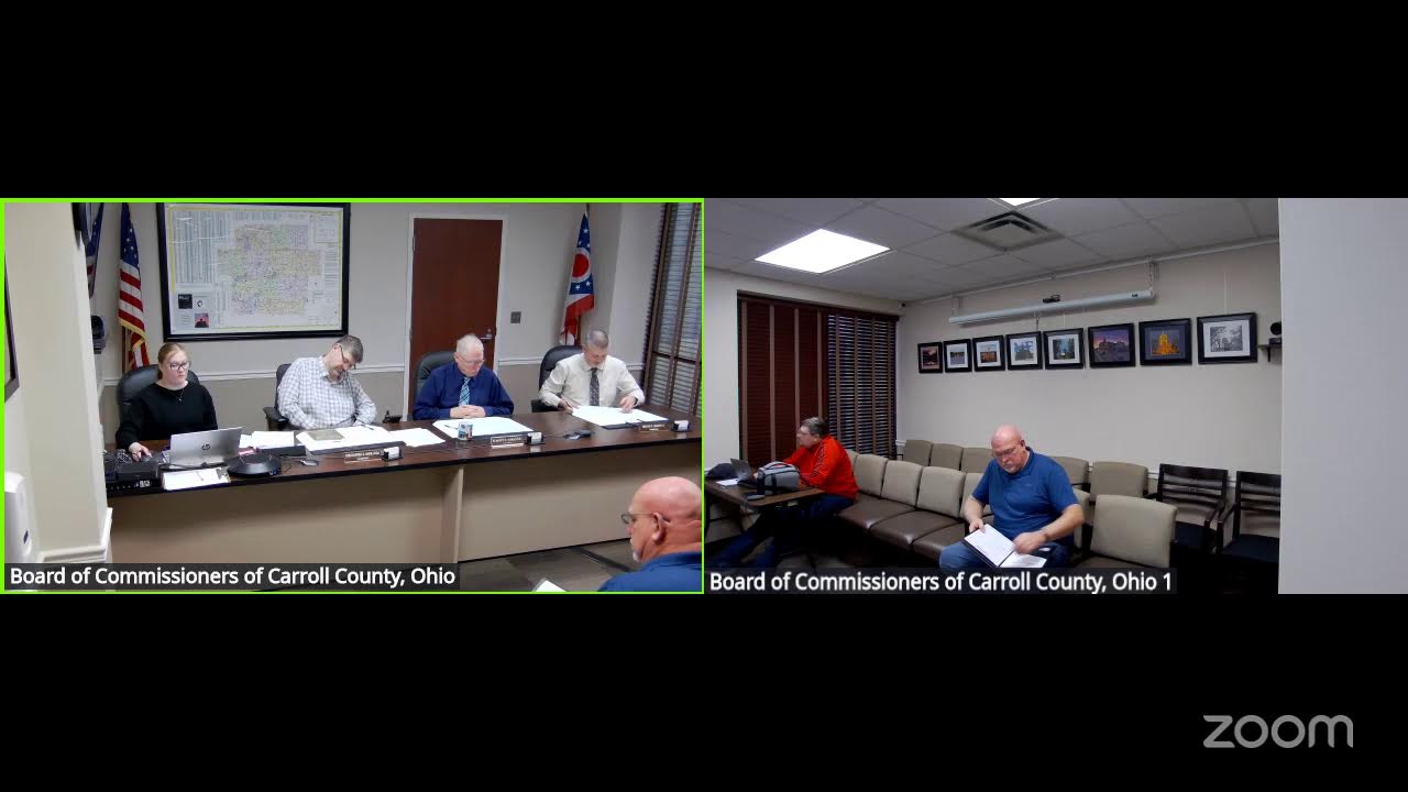 Board of Commissioners of Carroll County, Ohio - General Session - March 5, 2026