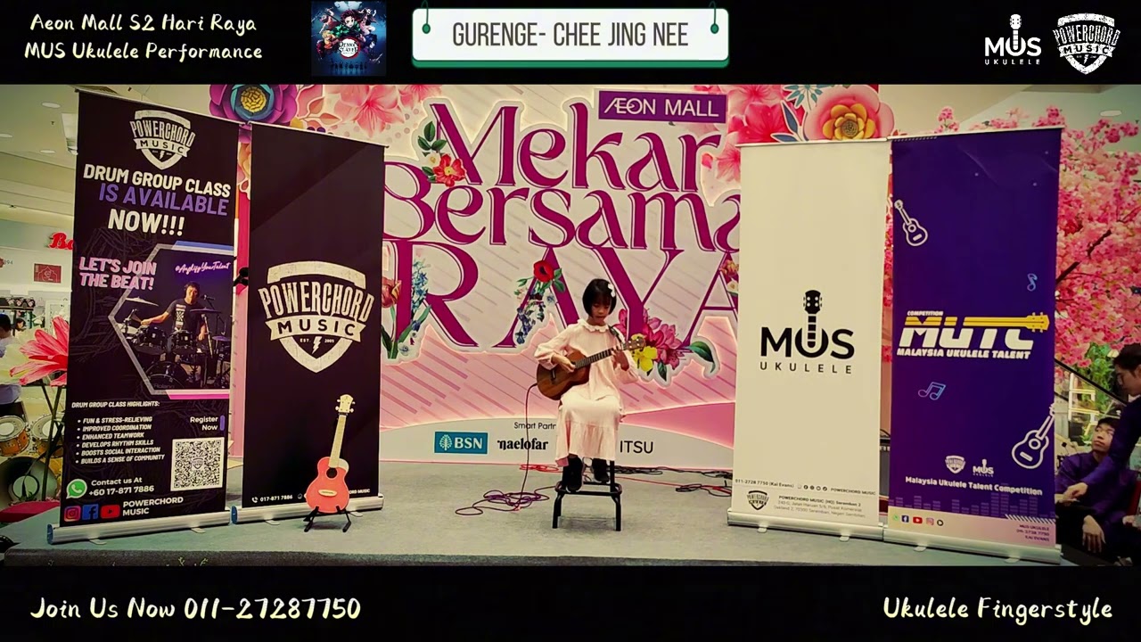 Gurenge  紅蓮華 Ukulele Fingerstyle By Chee Jing Nee