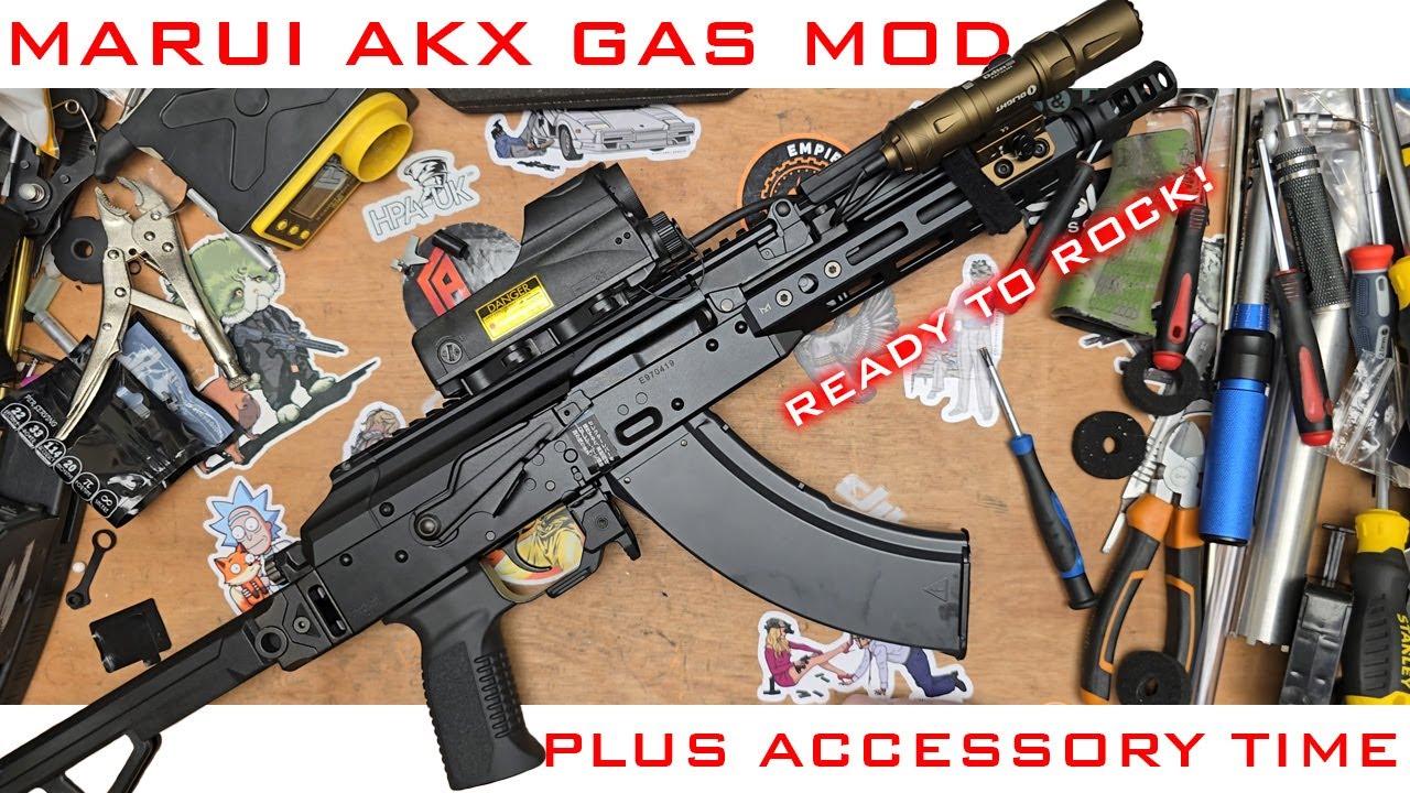 Tokyo Marui AKX Gas Mod & Accessories #airsoft