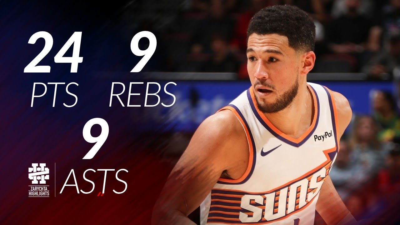 Devin Booker 24 pts 9 rebs 9 asts vs Heat 25/26 season