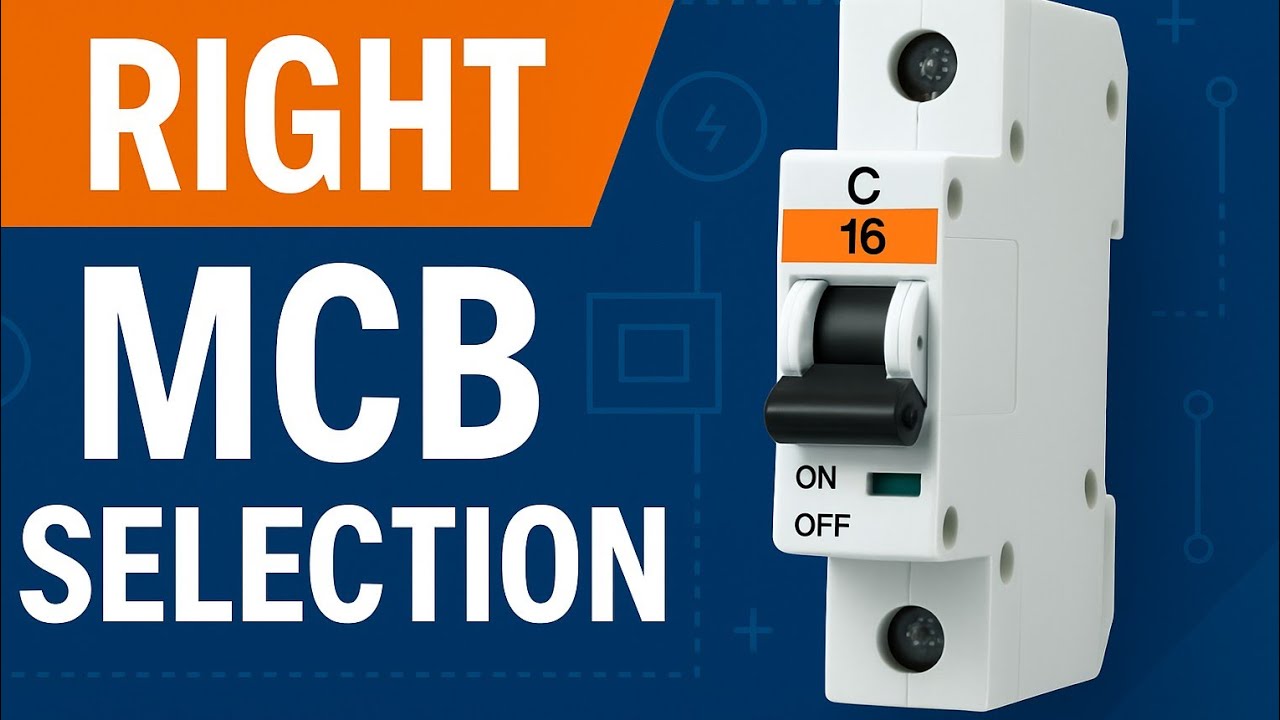 MCB Rating Calculation &ndash; Choose the Right Rating for Any Load | How to Calculate MCB Rating ? #mcb