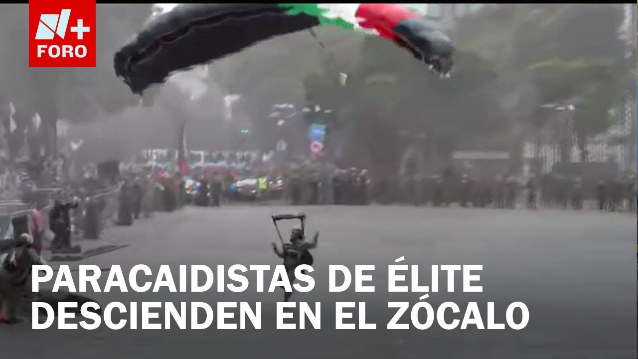 'Guerreros Mexicas’ Entran al Zócalo en Caída Libre; así su Increíble Presentación - Las Noticias