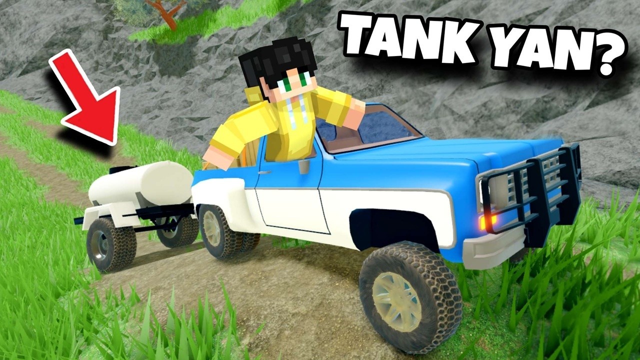 INAKYAT KO sa BUNDOK ang PICKUP TRUCK na TANK TRAILER Sobrang HIRAP sa ROBLOX