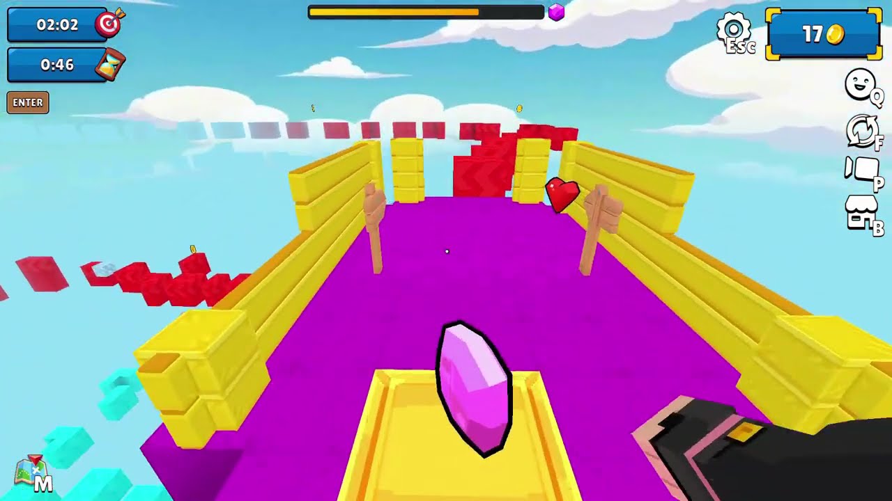 parkour crazy speed run | MineFun io Mode parkour #1