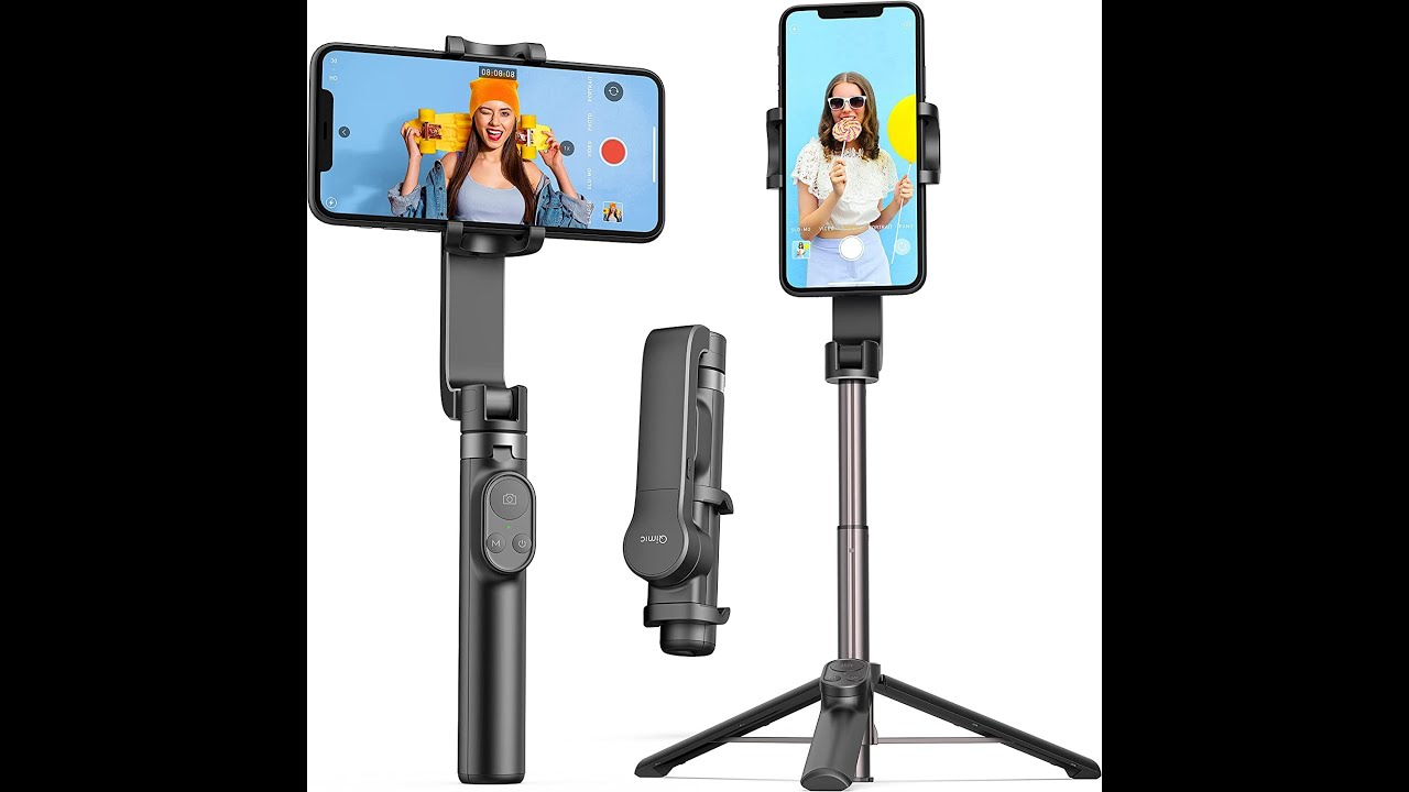 QIMIC Gimbal Stabilizer for Smartphone Selfie Stick Tripod with Remote
