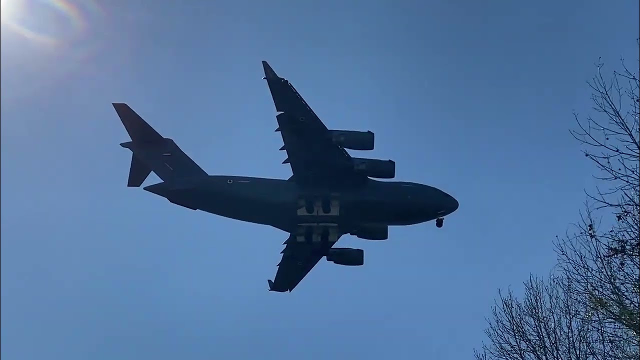 UAE Air Force Boeing C-17A Globemaster Landing at Charleston International Airport-2/23/26