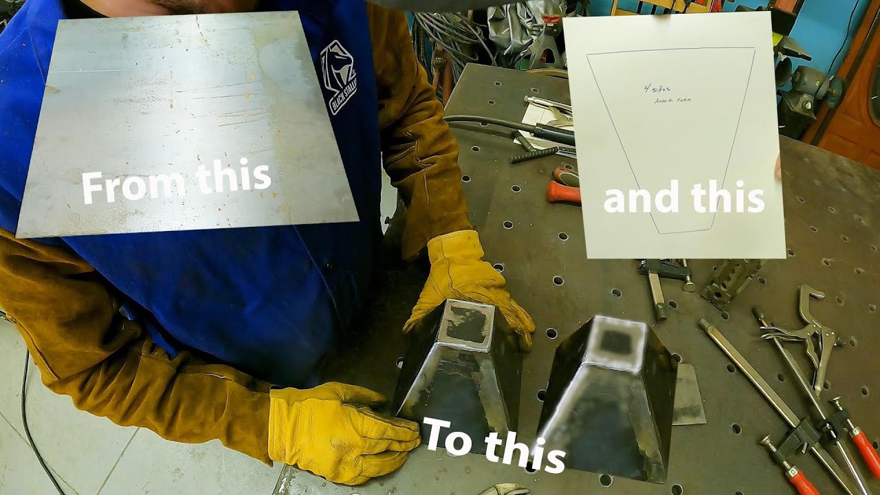 How to fabricate a boat anchor casting form. Pyramidal anchor form