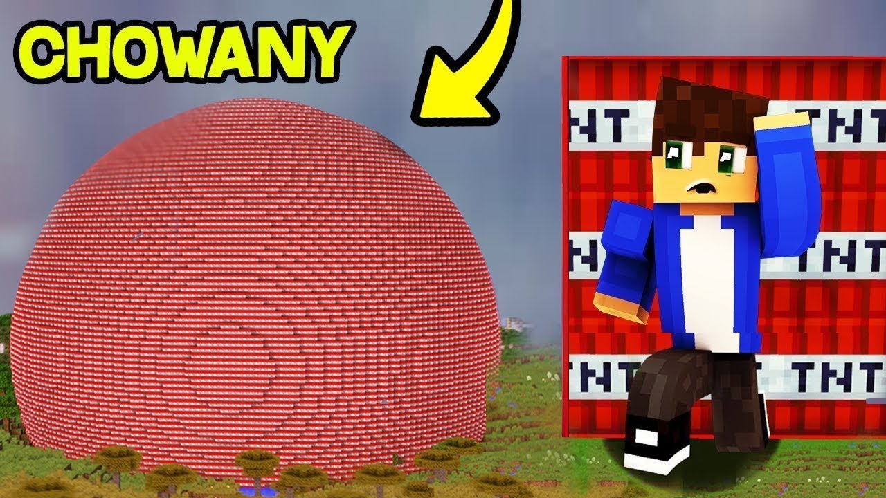 CHOWANY w KULI Z PÓŁ MILIONA TNT w Minecraft! SPRÓBUJ TO WYGRAĆ!