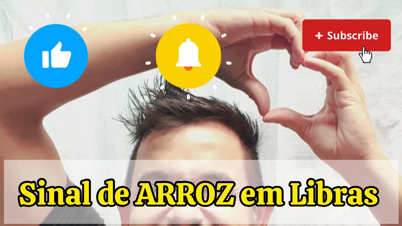 Sinal de ARROZ em Libras 